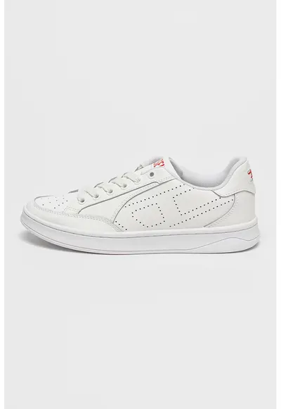 Pantofi sport din piele cu perforatii Dakota - Rosu/Alb optic/Alb murdar