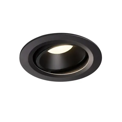 Spot incastrat, NUMINOS MOVE L Ceiling lights, black Indoor LED recessed ceiling light black/black 4000K 55° rotating and pivoting
