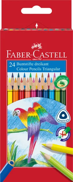 Set creioane colorate Faber-Castell - 24 bucati
