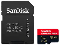 Card de memorie SanDisk - Extreme PRO, 1TB, microSDXC, Class10 + adaptor