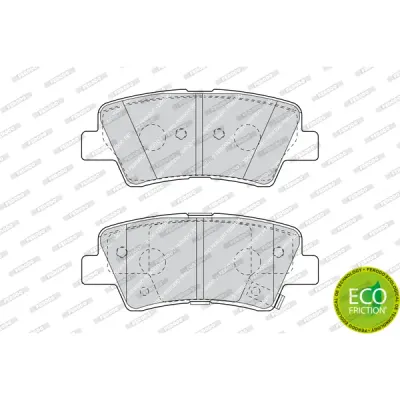 Set placute frana, frana disc FERODO FDB4387