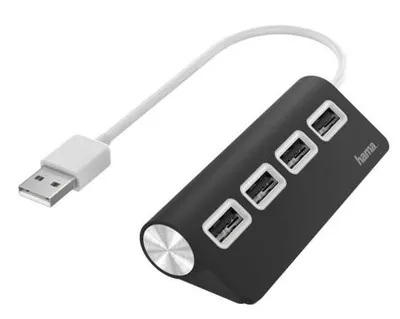 USB Hub Hama - 200119, 4 porturi , negru