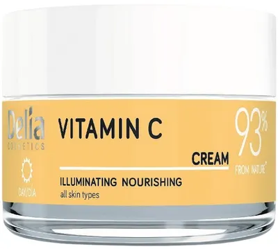 Delia Cremă de față de zi iluminatoare cu vitamina C, 50 ml