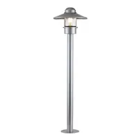 Pitic Klampenborg 1 Light Bollard – Silver