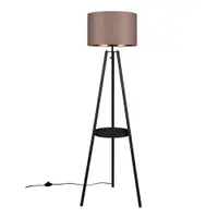 Lampadar negru cu raft (înălțime 152 cm) Colette – Reality