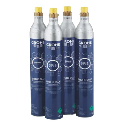 Kit butelii CO2 Grohe Blue Starter 40422000, 425 g, 4 bucati