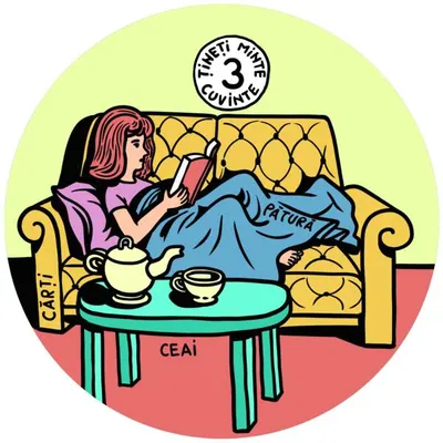 Coaster- Ceai, pătură, cărți - Hardcover