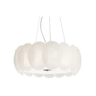 Lustra Ovalino, 8 becuri, dulie E27, D:550mm, H:280/1200mm, Chihlimbar