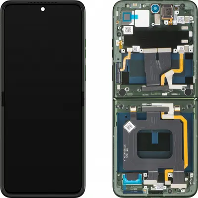 Display cu Touchscreen Motorola Razr 70 Plus, cu Rama, Sub Inner, Verde (Pantone Mountain View) Service Pack 5D68C32313