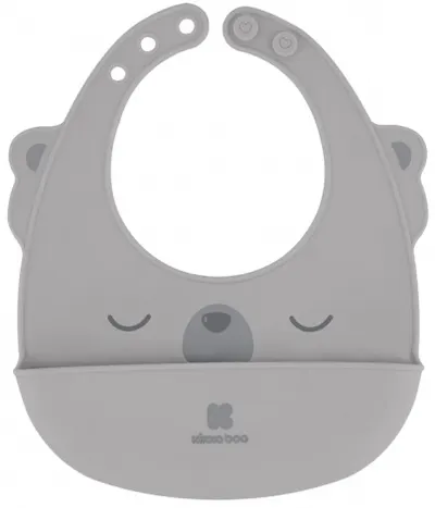 Bavetă din silicon Kikka Boo - Grey