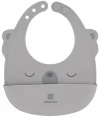 Bavetă din silicon Kikka Boo - Grey