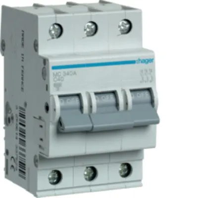 Disjunctor 3P, 40A, 6kA, C, 3M