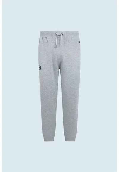 Pantaloni sport cu talie ajustabila - Gri melange