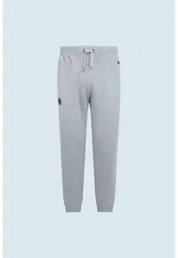 Pantaloni sport cu talie ajustabila - Gri melange