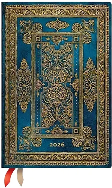 Planner Paperblanks Blue Luxe - Mini Verso, 80 foi, 2026