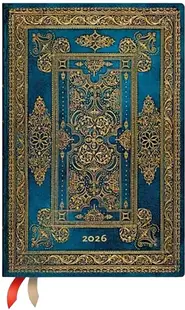 Planner Paperblanks Blue Luxe - Mini Verso, 80 foi, 2026