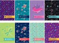Set de 10 caiete Gabol - A5, 80 coli, randuri late, pentru fete, sortiment