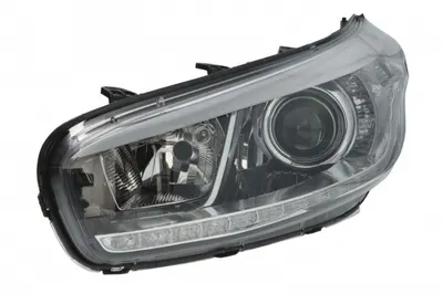 Far Stanga (3 H7 LED PY21W, electric, cu motor, lumini de zi, culoare insert: negru) potrivit KIA CEE D 05.12-09.12