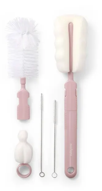 Set perii pentru biberoane și suzete BabyOno - roz