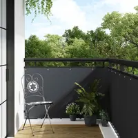 vidaXL Ecran pentru balcon cu găici 300 x 80 cm poliratan Antracit
