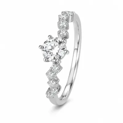 Inel Crystal Silver cu Argint Reglabil