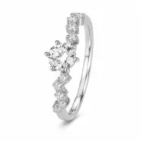 Inel Crystal Silver cu Argint Reglabil