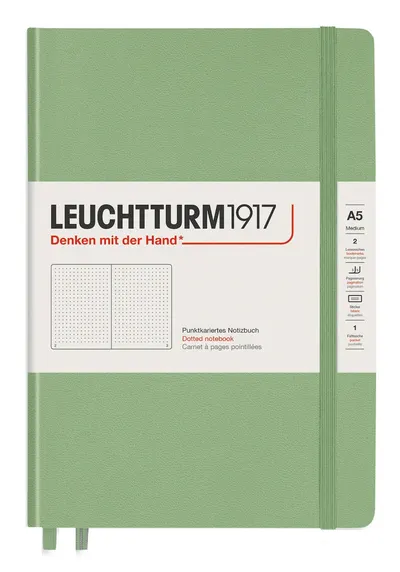 Agenda Leuchtturm1917 Muted Colours - A5 , verde maslina, randuri late
