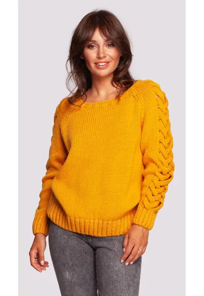 Pulover BK090 - oversize - cu maneci - Miere