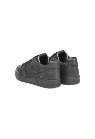 Pantofi sport barbati - BG4001 PX496 - Piele naturala - Negru