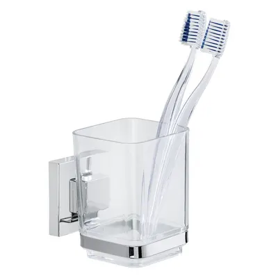 Suport pentru periuțe Wenko cu sistem de prindere Vacuum-Loc, până la 33kg