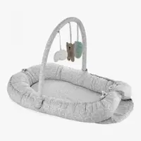 Salteluta Baby Nest cu bara jucarii Between parents Gri