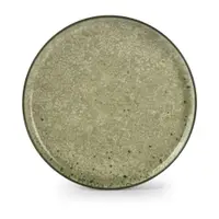 Farfurie verde/crem din gresie ø 27 cm Gravel – ONA