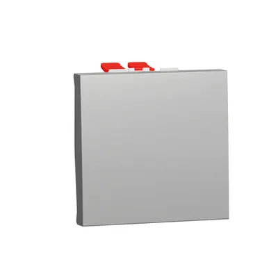 Intrerupator, New Unica, intermediate, 10AX, 2 module, terminal fara suruburi, vopsit, IP4X, aluminiu