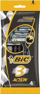 Pachet Aparat de ras Action 3, 4 bucati, BIC