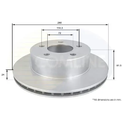 Disc frana COMLINE ADC2302V