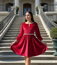 Rochie eleganta din catifea Cati