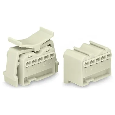 Female connector; 5-pole; 2,50 mm²; white