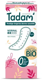 Absorbante zilnice BIO hipoalergenice Normal protectie lenjerie, 24 bucati, Tadam