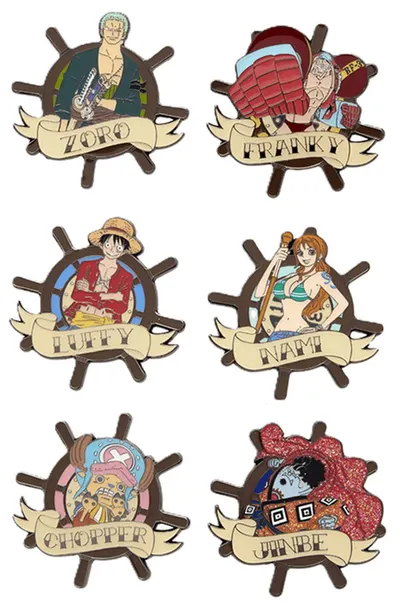 Insignă Loungefly Animation: One Piece - Tattoo Style, sortiment
