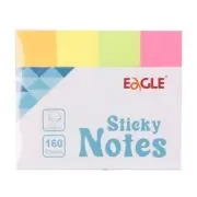 Notes adeziv index Eagle 659-4N, 160 coli, 15x50mm, hartie, 4 culori neon