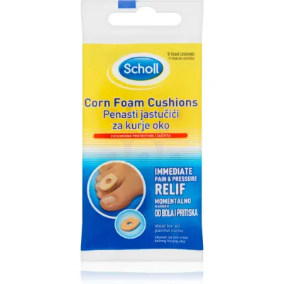 Scholl Corn Foam Cushions pernuță protectoare pe bataturi si negi pe talpa 9 buc