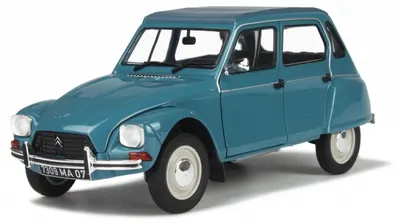 Model de colecție SOLIDO Contemporan: Automobile - Citroen Dyane 6 Bleu AC639, 1967