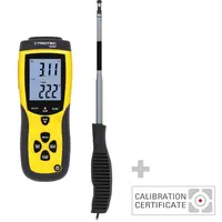 Anemometru profesional Trotec TA300+ Certificat de calibrare, Fundal luminos, Functie Max/Min