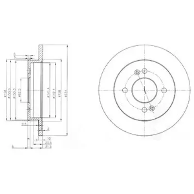 Disc frana DELPHI BG3981C