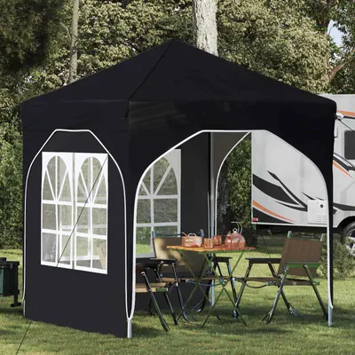 vidaXL Cort de Petrecere Pop-up 192 x 192 x 245 cm Negru