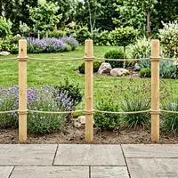 vidaXL Stâlpi de Gard 10 buc. Verde 120 cm Lemn masiv de pin
