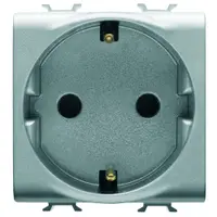 Priza schuko 2 module Gewiss Chorus GW14241, titan