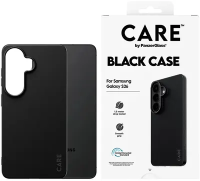 Husă CARE – Black, Galaxy S26, negru
