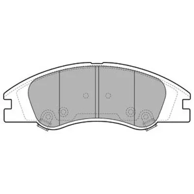 Set placute frana, frana disc DELPHI LP1932