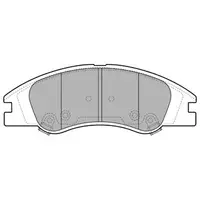 Set placute frana, frana disc DELPHI LP1932